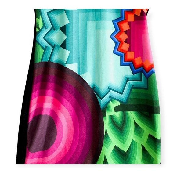 Desigual Multi-color Graphic Print Bodycon Dress, Size M - Picture 6 of 15